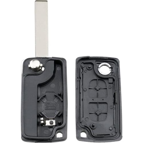 2020 New Remote Flip Folding Blank Key Shell Cover Case ForPeugeot 206 307 308 407 Partner Ci-troenC4 C5 C3 Berlingo Xsara