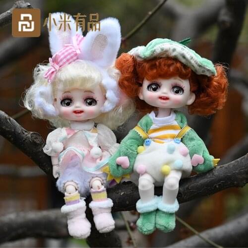 New Youpin De Bisheng 8-point doll bjd16cm cute bjd16cm joint fat body can be changed to collect doll gifts toys