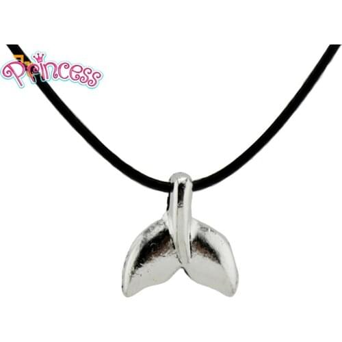 2019 New Women Jewelry Fashion Hand Made Vintage Whale Tail Pendant 17" Necklace YW0790 Gift For Women Girl Friendship