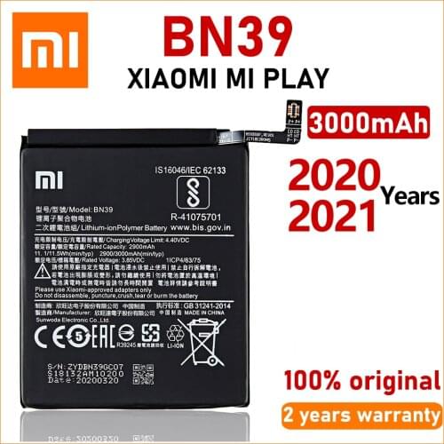Xiao Mi Original BN39 3000mAh battery For Xiaomi Mi Play Phone Batteries With Tracking Number