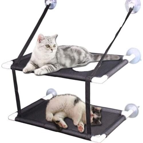 Window Hammock Cat Hammock Summer Hanging Bed Double-Layer Hanging Pet Hammock Hanging Litter Cat Bed