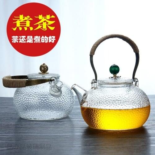 Manual fire resistance to high temperature cook kung fu tea glass tea set Japanese copper kettle boil girder pot of water