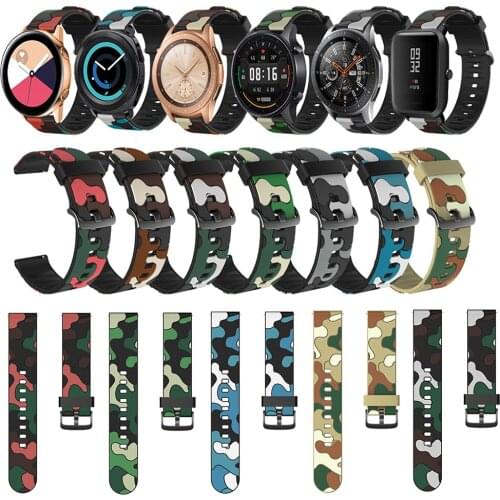 Silicone Strap For Samsung Galaxy Watch 3/Galaxy Watch 42mm 46mm/Active 2/Gear S3/Gear S2 Smart Watch Band Replacement Watchband