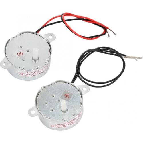 AC 220V 20mA Permanent Magnet Synchronous Motor 2W 1.6NM Industrial Control Motor TYD-42