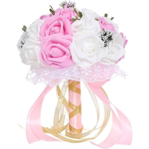 European Wedding Supplies Bride Holding Flowers PE Foam Simulation Bouquet Photography Props