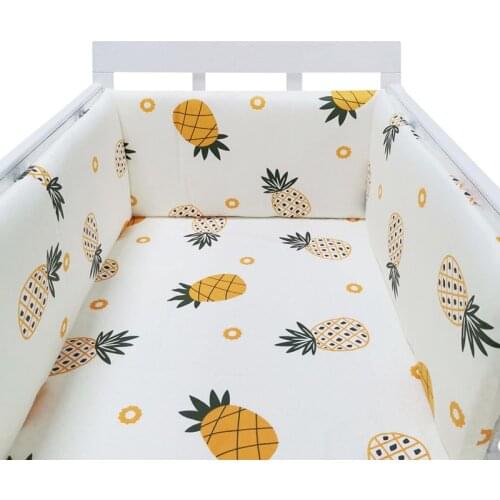 200cm*30cm Newborn Bed Fence Baby Children Drop-proof Cotton Bed Fence Cotton Crib Fence Anti-collision and Anti-drop Bumper