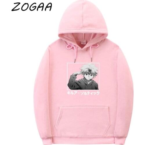 ZOGAA Spring Trendy Mens Thick Hooded Sweatshirt Anime Harajuku Student Plus Size Hoodie Casual Sweatshirt Hip-Hop Streetwear