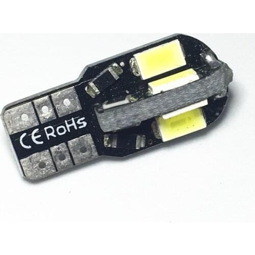 1PCS T10 led Car Interior Bulb Ca Car Interior Bulb Canbus Error Free Car Side Wedge Light T10 White 5730 8SMD LED 12V
