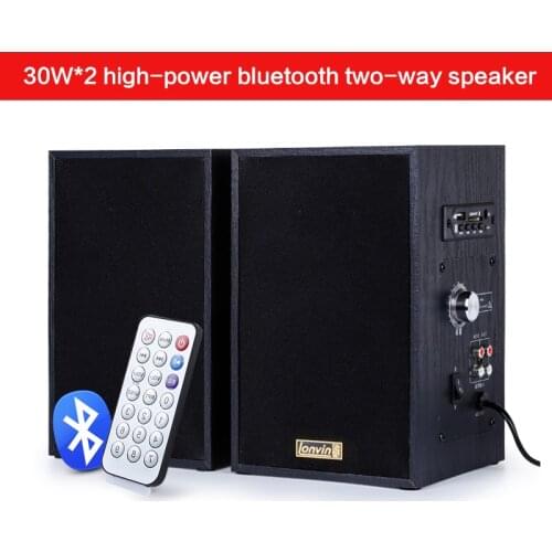 30W*2 4-inch Home High-power Computer Speaker HiFi Bluetooth High-fidelity Active Speaker Wall-mounted Speaker Fever Grade