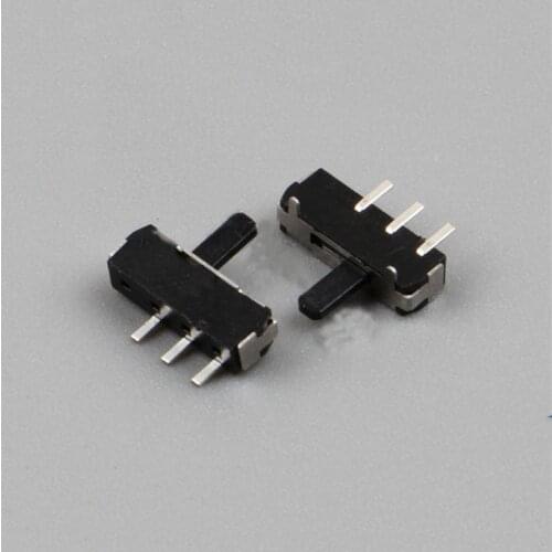 5pcs MSKT-12D18A patch toggle switch 3-pin 2-gear toggle mini 3.0mm fixed foot black handle