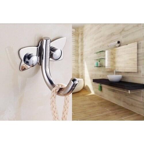Bathroom hardware accessories stainless steel hook butterfly type