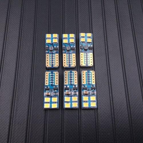 Car Canbus T10 8Smd 2835 LED Car Light Canbus W5W T10 Led Canbus 194 2835 SMD Error Free White Light Bulbs DC12V