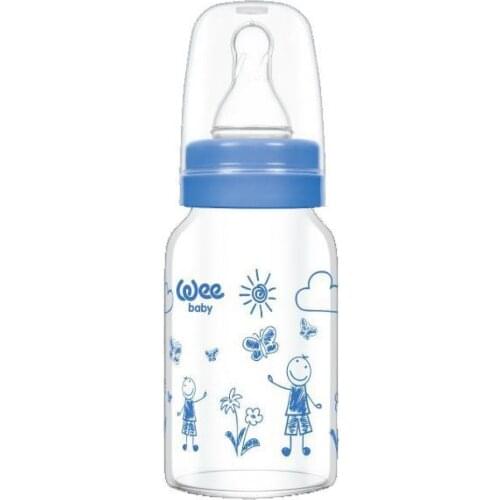 WeeBaby Heat Resistant Glass Feeding Bottle 120ml