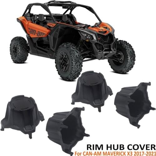 Wheel Rim Hub Center Caps Trim Covers For CAN-AM MAVERICK X3 900 HO Max R 4x4 DS XMR XRC Turbo DPS 2017-2021 2020 2019 2018