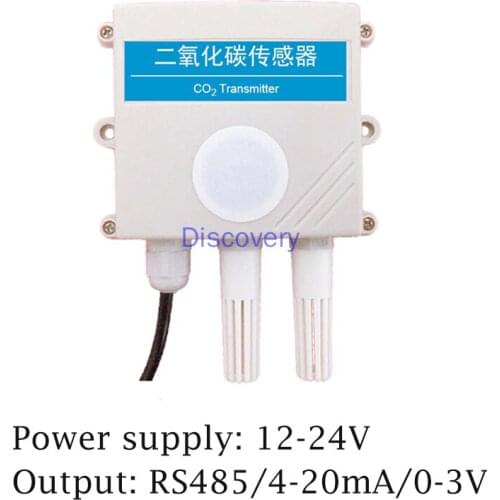 CO2 Sensor Transmitter Agricultural Greenhouse Concentration Infrared Monitor with Temperature and Humidity