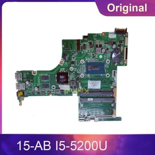 For HP Pavilion Notebook 15-AB Laptop Motherboard 809041-601 809041-501 809041-001 DAX12AMB6D0 With I5-5200U CPU