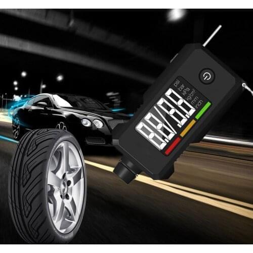 Tyre Pressure Gauge And Tread Depth 2-in-1 Digital Tire High-precision Digital With Key Chain For Cars SUV Trucks Vehicles 2020