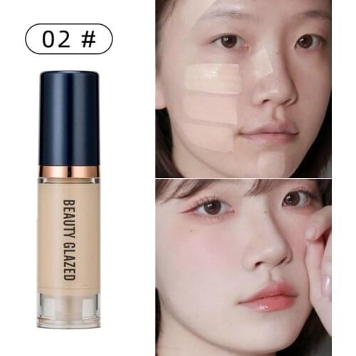 Beauty Glazed Liquid Foundation Soft Concealer Primer Base ContourPalette Waterproof Long Lasting Moisturizing Makeup TSLM1