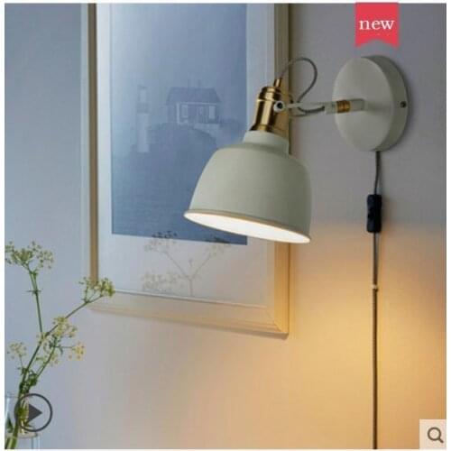Loft lamp wall lamp glass ball bedside corridor bedroom wall lights for home espelho