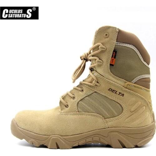 Cuculus Outdoor Men Hiking Climbing Shoes Professional Waterproof Hiking Boots Tactical Camping Mountain Sports Sneaker 6005