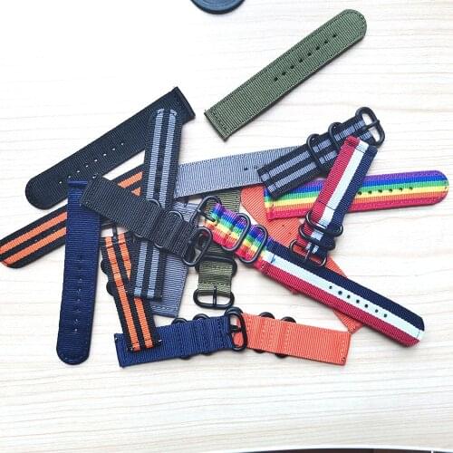 20mm Nylon Band for Garmin Forerunner 245 245M 645 Strap Sport Watchband Bracelet for Vivoactive 3 Music/ Vivomove HR Correa