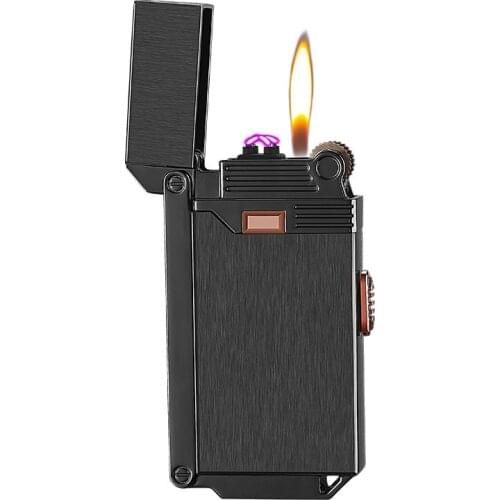 Newest Multi-function With Gas Lighter And Double Arc Usb Lighter Wholesale Cigarette Accessories Mens Gift
