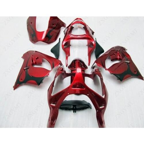 Fairings Zx-9r 2000 - 2001 Red Black Abs Fairing Zx-9r 01 Fairings for Kawasaki Zx9r 2001