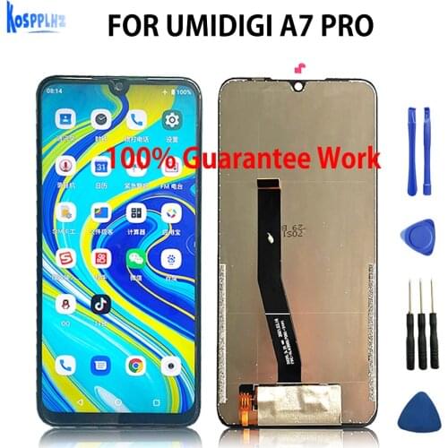 AICSRAD original For umidigi A7 PRO LCD Display Screen Perfect Replacement Accessories For UMIDIGI A7 pro 6.3 inch Phone+Tools