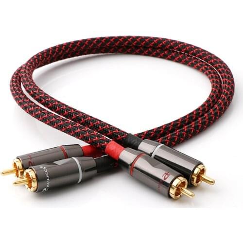 Pair X401 5N OCC Copper Hifi Audio RCA Cable High End HIFI RCA Audio Cables