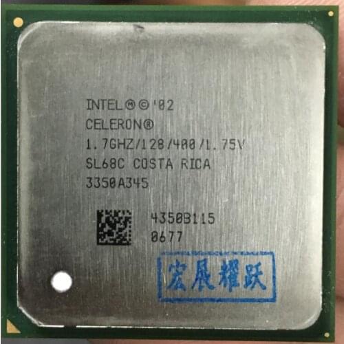 Intel Celeron 1.7 GHz LGA478 LGA 478 Socket 478 Intel Celeron Processor 1.70 GHz, 128K Cache, 400 MHz FSB Desktop CPU