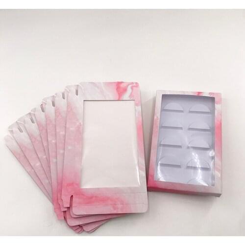 Empty Lashes Boxes for Natural Dramatic Mink Eyelashes Custom Empty Packaging