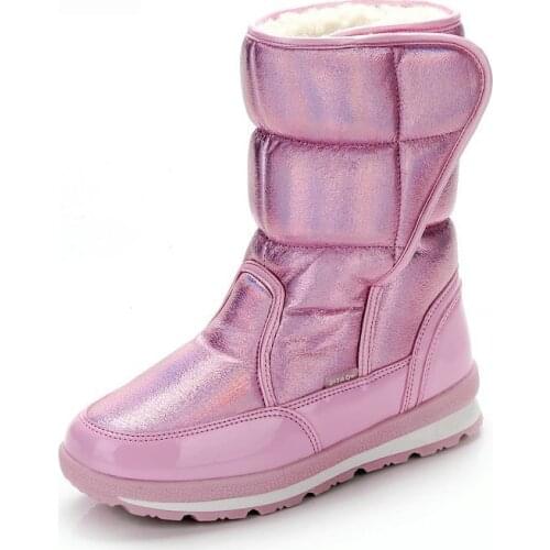Girls boots 2020 new arrivals high quality children snow boots warm plush winter shoes fashion print non-slip kids boots