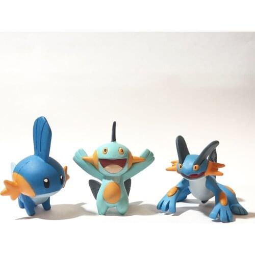 TAKARA TOMY Genuine Pokemon Swampert Mudkip Marshtomp Cute Action Figure Model Toys