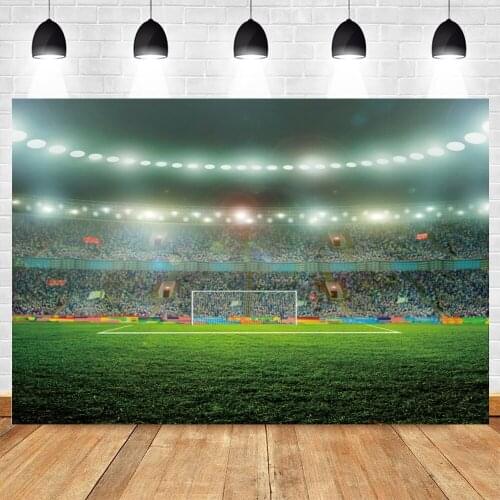 Yeele Soccer Field Football Stadium Newborn Baby Shower Boy Birthday Backdrop Vinyl Photography Background Photophone Photocall