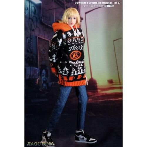 1/6 Scale Figure Sweater Jeans Clothes Set Costume Model For 12 Inches Action Figure Dolls DIY Accessories