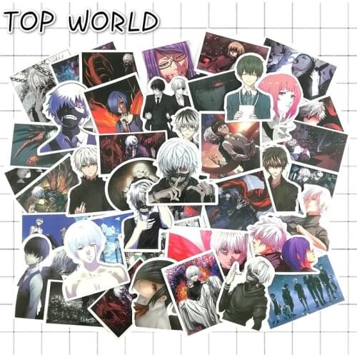 10/50pcs/set Japan Anime Doodling Tokyo Ghoul For Automobile Laptop Skateboard Car Bicycle Suitcase Decal Toy Stickers