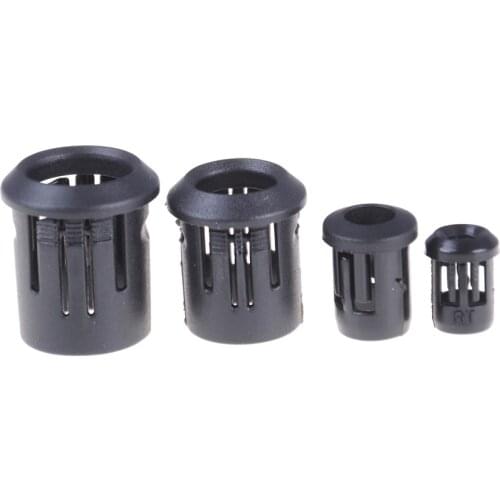 20PCS/lot 3/5/8/10mm Plastic LED Lamp LED Light Emitting Diode Holder Black Clip Bezel Mount