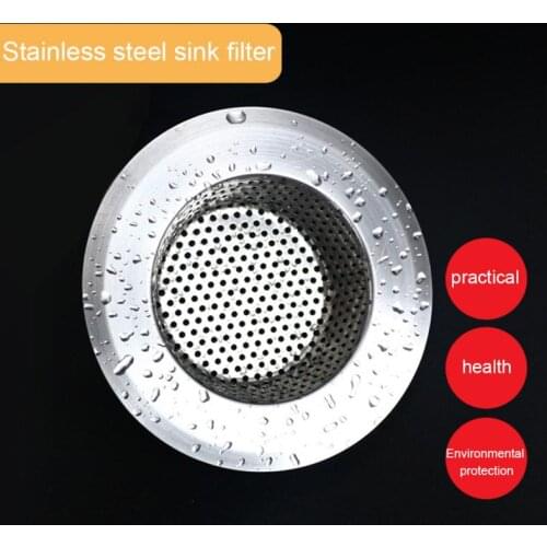 2021 New Stainless Steel Bathtub Hair Catcher Stopper Shower Drain Hole Filter Trap Kitchen Metal Sink Strainer Floor Drain
