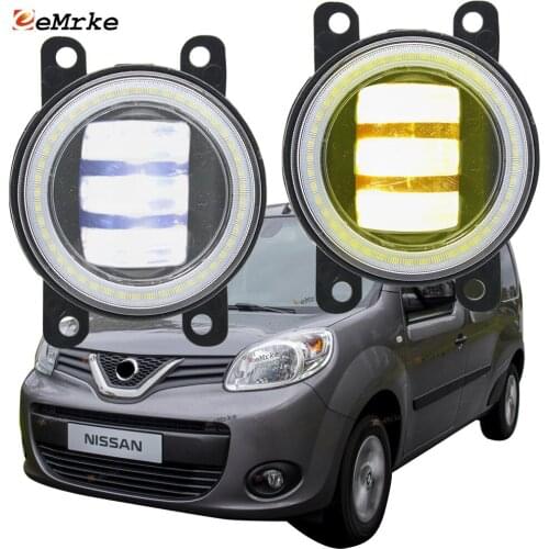 2x Led Angel Eye DRL for Nissan Nv250 L1 L2 2019 2020 Kangoo X-track 2014 2015 LED Fog Lights Lamp Lens Daytime Running Light