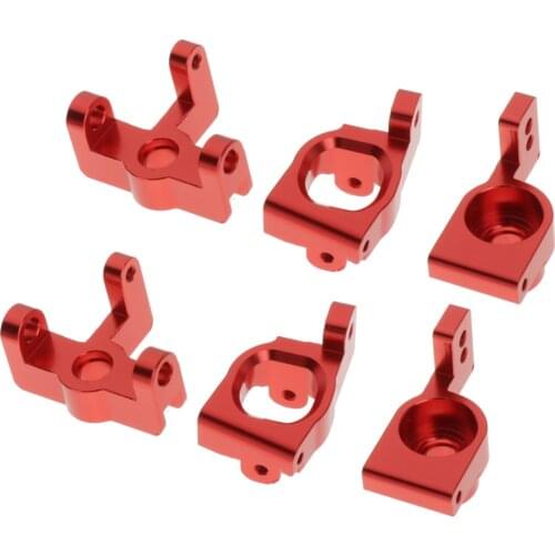 6Pcs 1/14 Scale RC Metal Front Rear C Hub Carrier for WLtoys 144001 Car