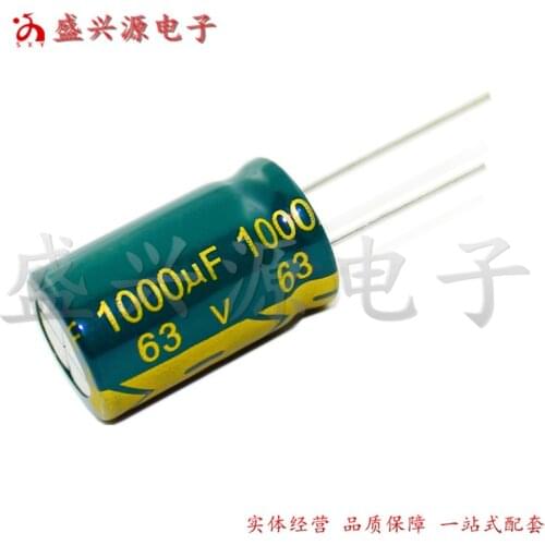 63v1000uf new high frequency low resistance electrolytic capacitor 16*26