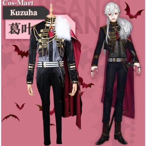 Anime VTuber Kuzuha Cosplay Costume Gamers Fashion Handsome Aristocratic Uniforms Male Activity Party Role Play Clothing S-2XL