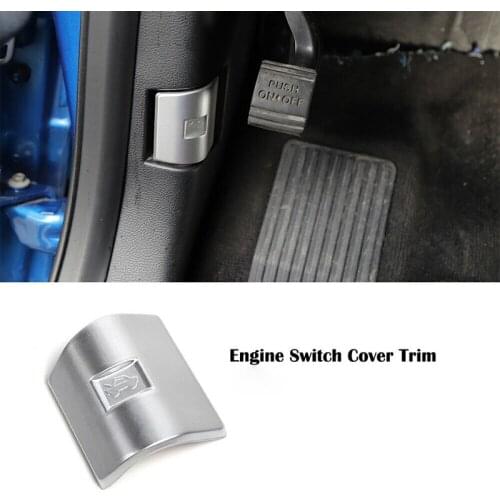 Car ABS Silver Engine Cover Switch Trim Decoration for Ford F-150 2015-2020