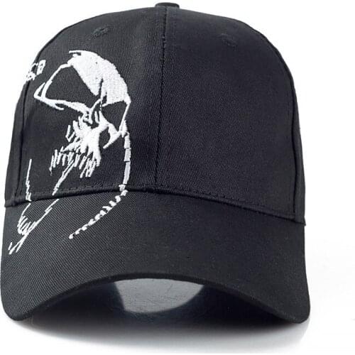 Unisex Skull Embroidery Baseball Cap Male Female Ghost Face Hip Hop Caps Women Men Fashion Casual Hipster Snapback Hat CP0107