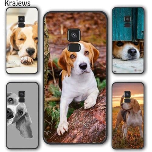 Krajews Beagle Dog Phone Case Cover For Samsung Galaxy S5 S6 S7 edge S8 S9 S10 E lite S20 plus ultra Note funda coque