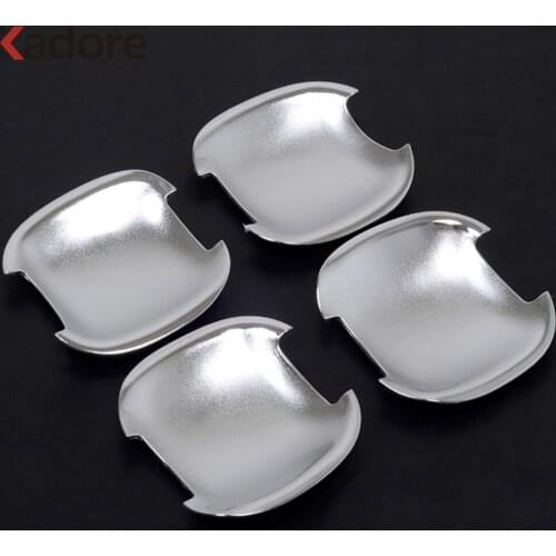 For KIA Rio K2 2014 2013 2012 2011 Chrome Car Side Door Handle Bowl Cup Cover Trim Exterior Accessories Car Styling Sticker