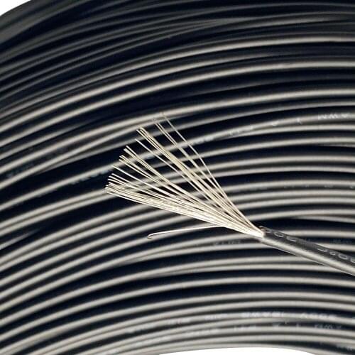 100Meter UL1015/UL1007 Electronic Wires Stranded Wire Cable Cord 18AWG Black Color Tinned Coppe PVC coated Line