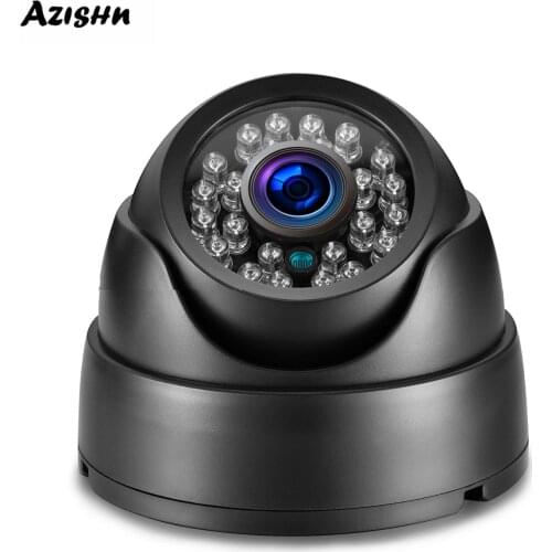 AZISHN 5MP 1080P 720P AHD Camera IR LED 25 Meter IR Distance Black Indoor CCTV Dome Security Full HD Home Surveillance Camera