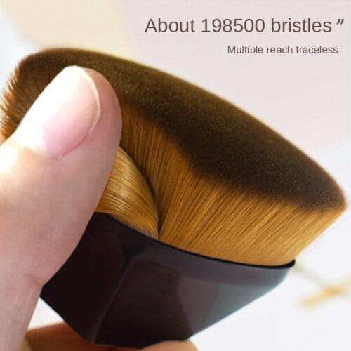 1PC Makeup Brushes Tool Hexagon No Trace Foundation Brush BB Cream Cosmetic Powder Makeup Brushes With Box Loose Powder Black