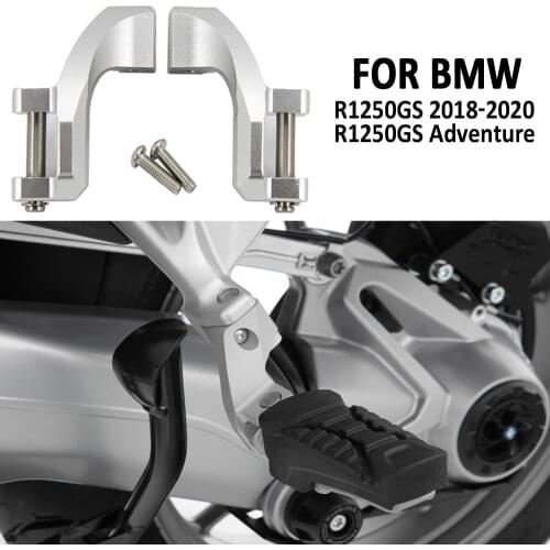 2018 2019 2020 For BMW R1250GS Adventure R 1250 GS ADV NEW Motorcycle Silver Foot peg Passenger Footpeg Lowering Kit